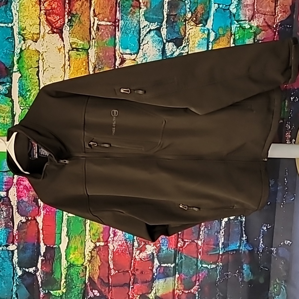 Free Country Jacket Coat Softshell Full Zip Men’s Size L Large Black Heavy